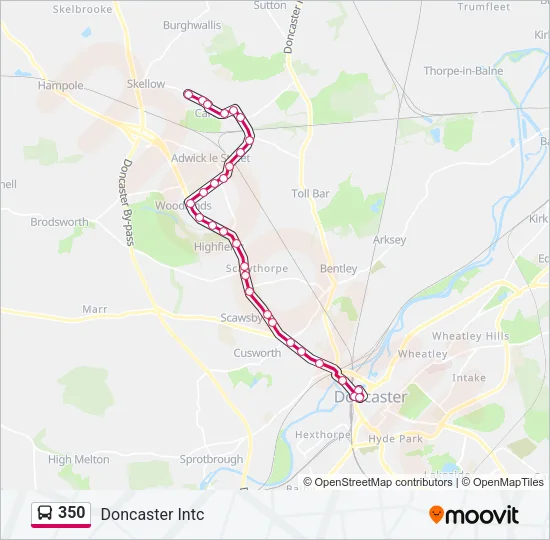 350 Bus Line Map