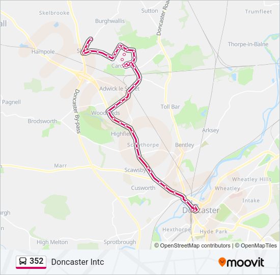 352 Bus Line Map