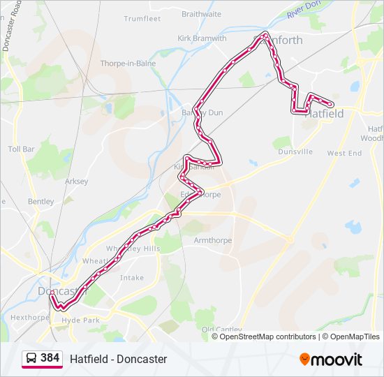 384 bus Line Map