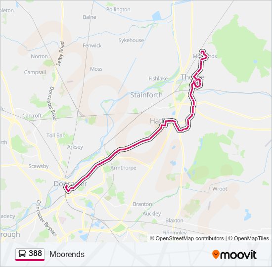 388 bus Line Map