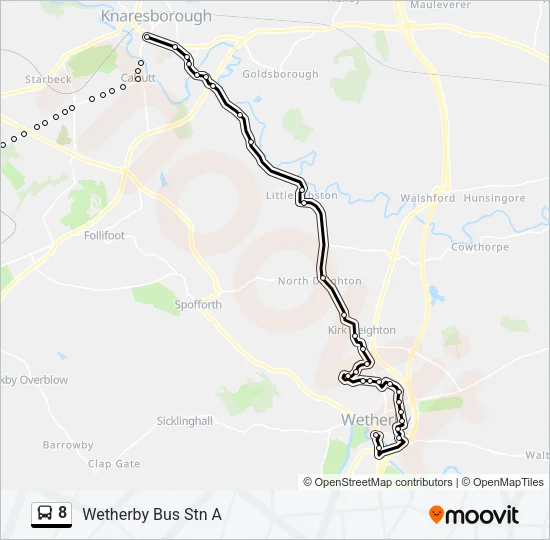 8 Bus Line Map