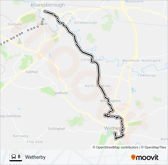 8 Bus Line Map