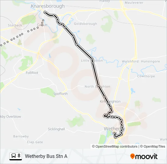 8 Bus Line Map