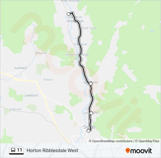 11 bus Line Map