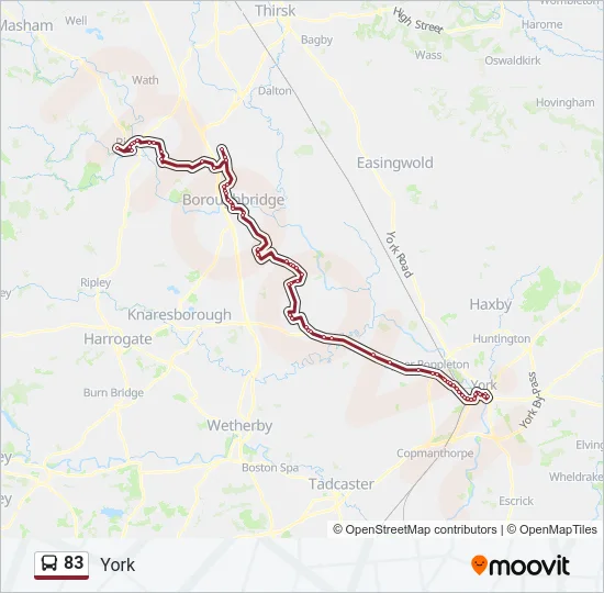 83 Bus Line Map