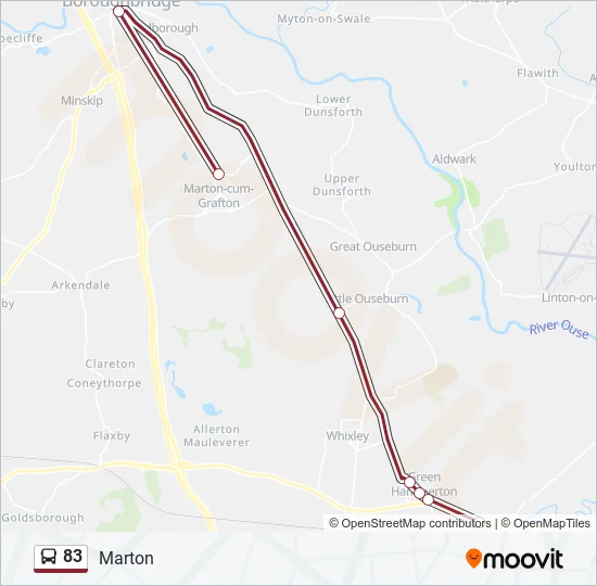 83 Bus Line Map