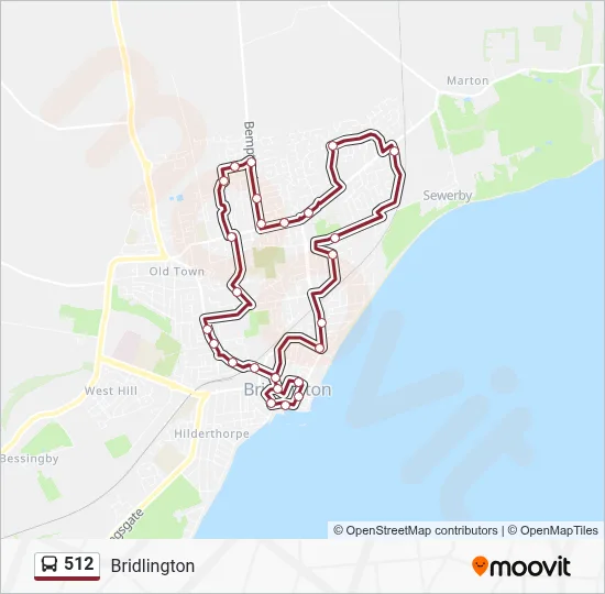 512 Route: Schedules, Stops & Maps - Bridlington Bs (Updated)