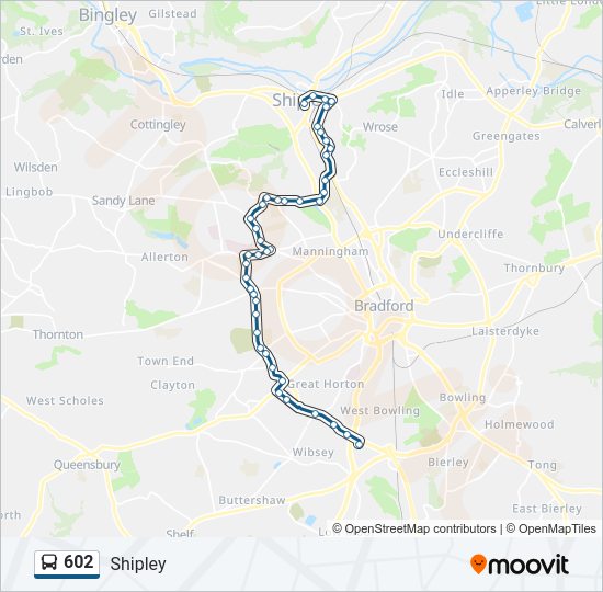 602 Bus Line Map