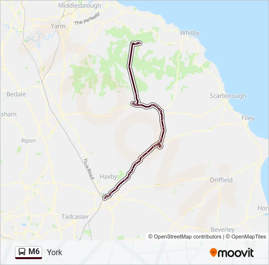 M6 Bus Line Map
