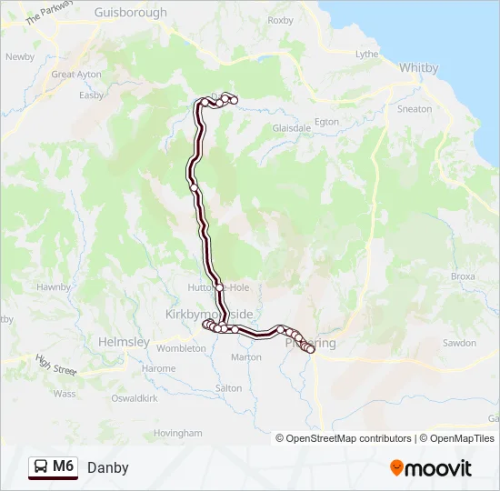 M6 Bus Line Map