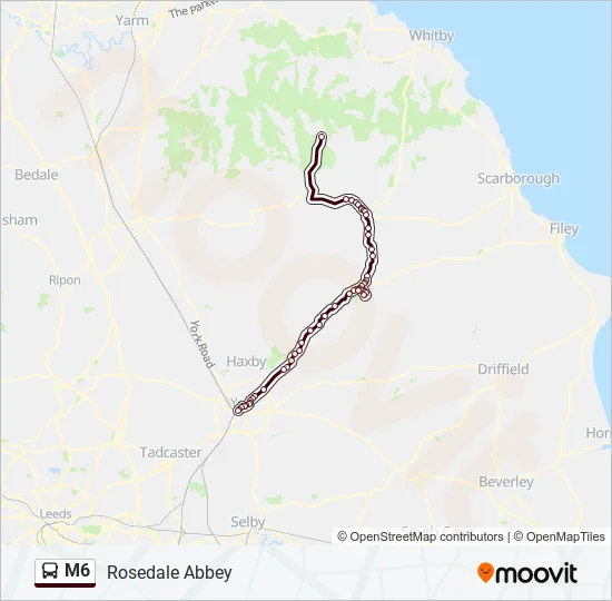 M6 Bus Line Map