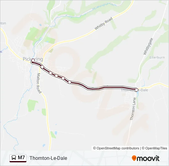 M7 Bus Line Map