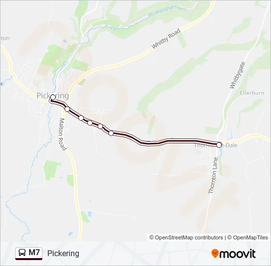 M7 Bus Line Map