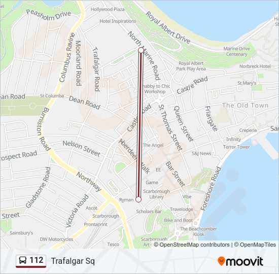 112 Bus Line Map