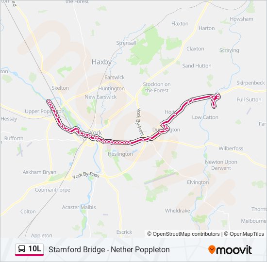 10L bus Line Map