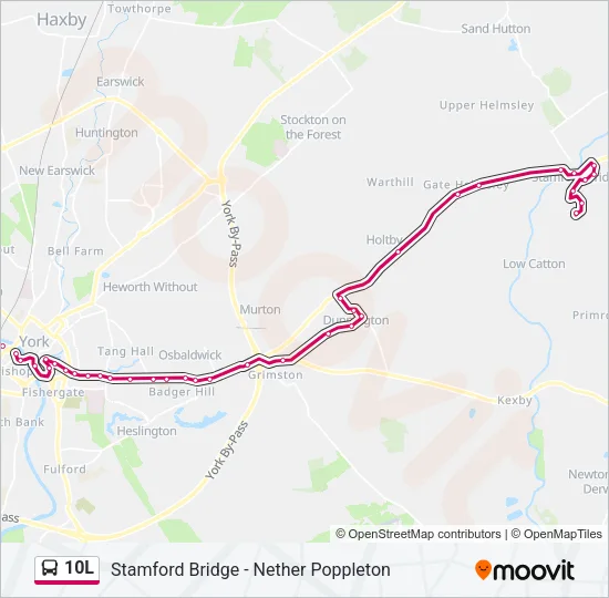 10L Bus Line Map