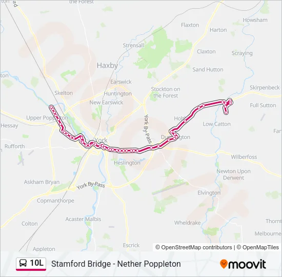 10L Bus Line Map