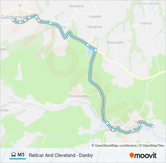 M3 Bus Line Map