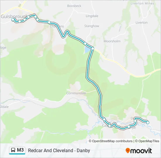 M3 Bus Line Map