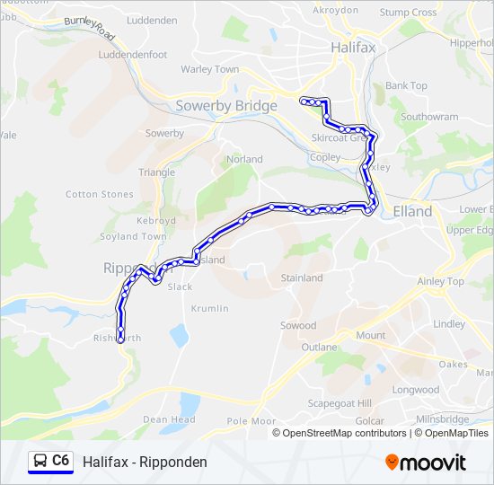 C6 bus Line Map