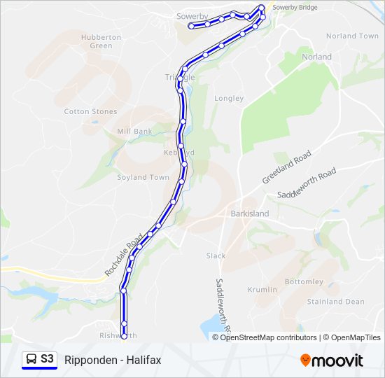 S3 Bus Line Map