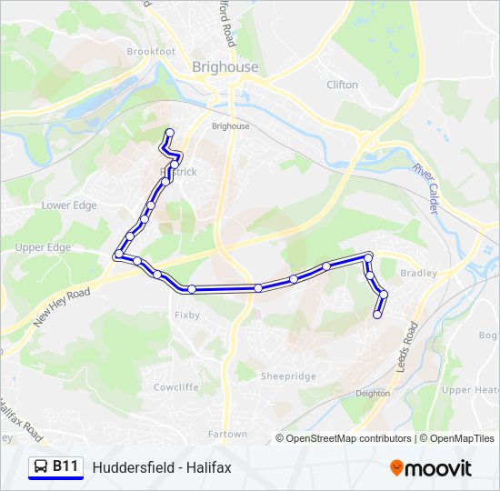 B11 Bus Line Map