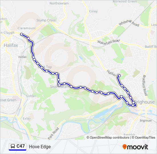 C47 Bus Line Map
