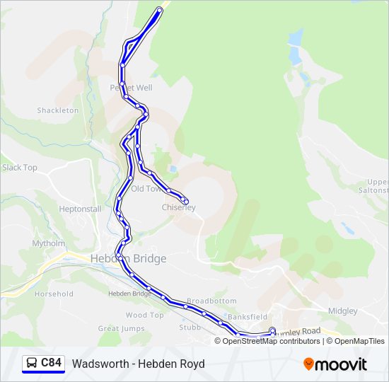 C84 Bus Line Map