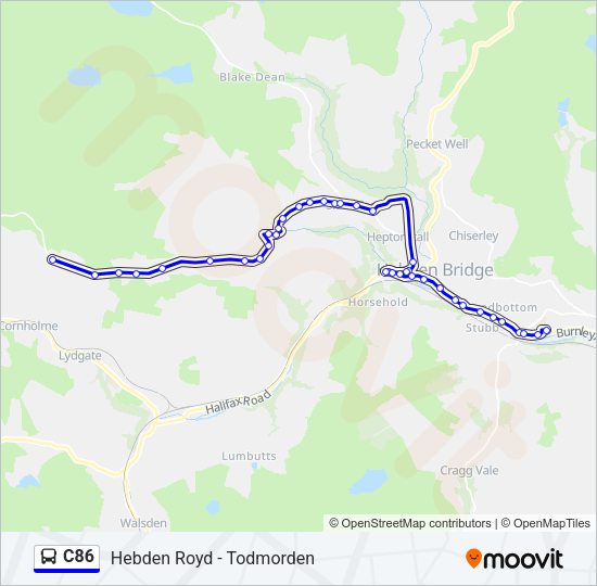 C86 Bus Line Map