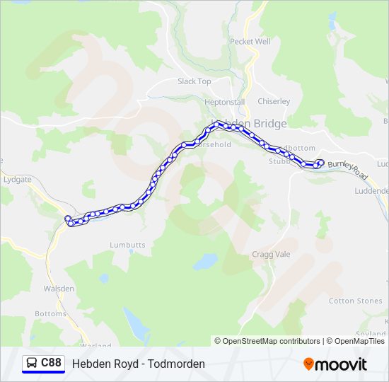 C88 Bus Line Map
