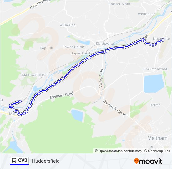 CV2 Bus Line Map