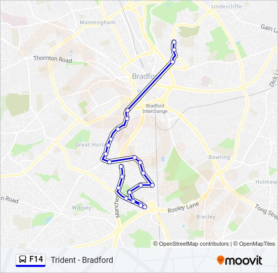 F14 Bus Line Map