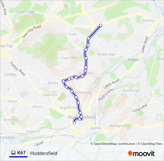 K67  Line Map