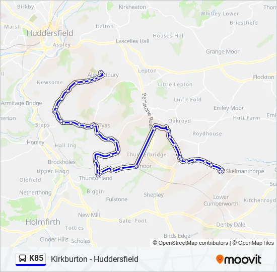K85  Line Map