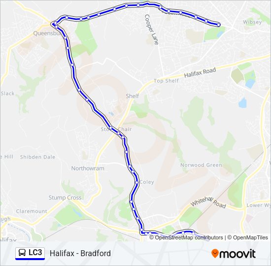 LC3 Bus Line Map