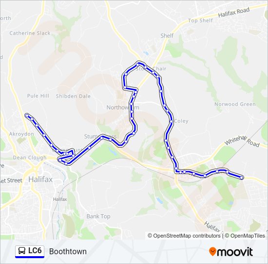 LC6 Bus Line Map