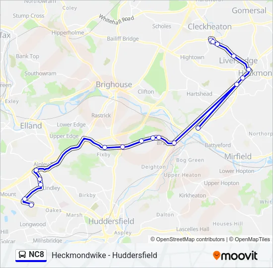 NC8  Line Map