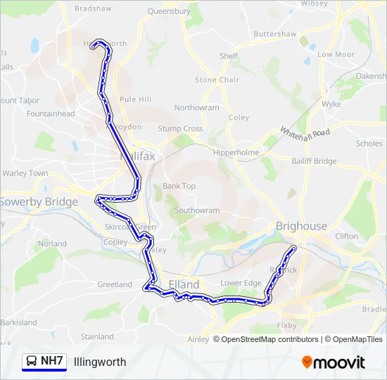 NH7  Line Map