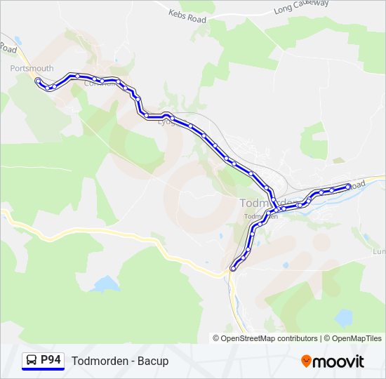 P94 Bus Line Map
