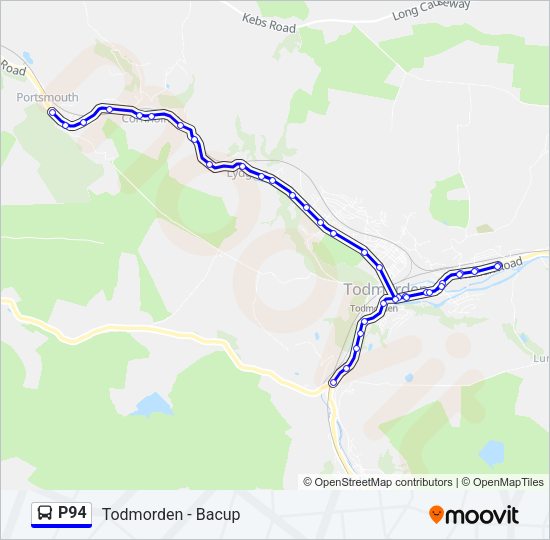 P94 Bus Line Map