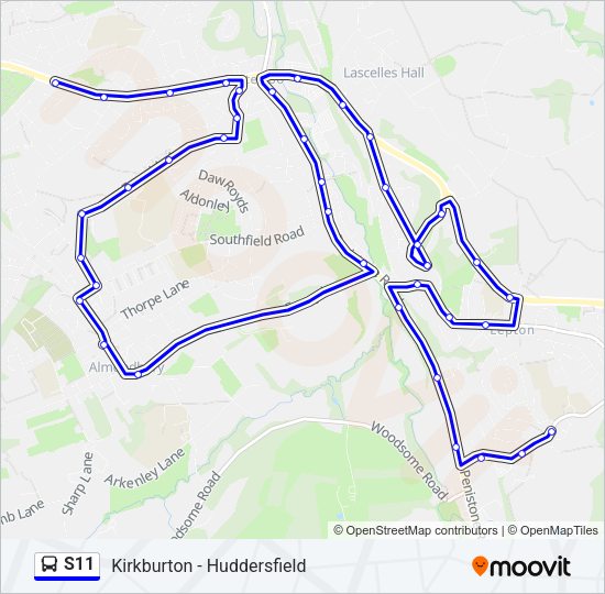 S11 Bus Line Map