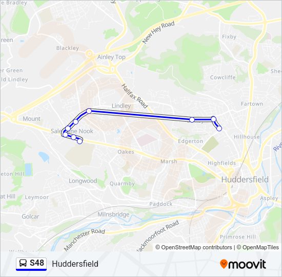 S48 Bus Line Map