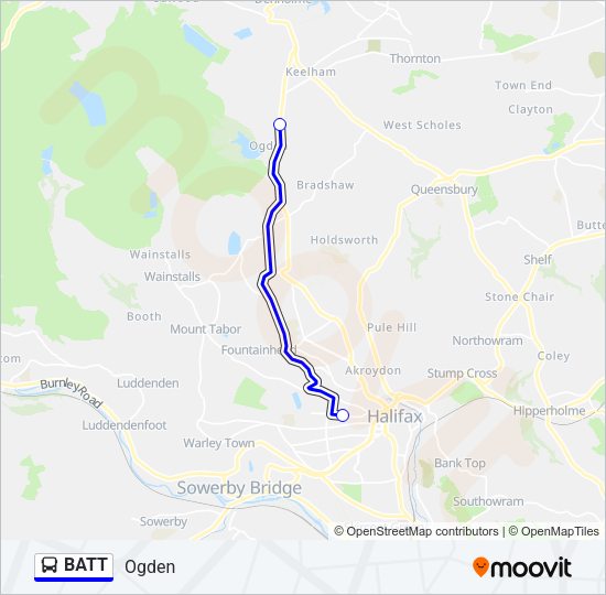 BATT Bus Line Map