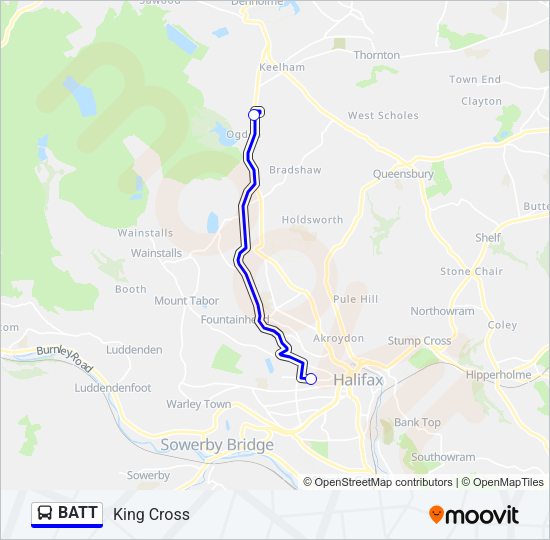 BATT Bus Line Map