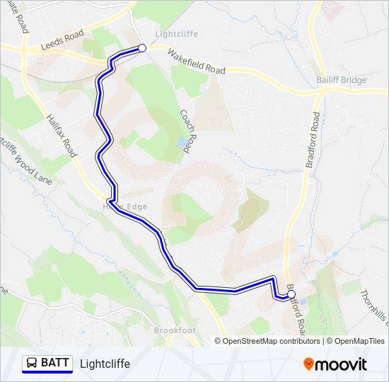 BATT Bus Line Map