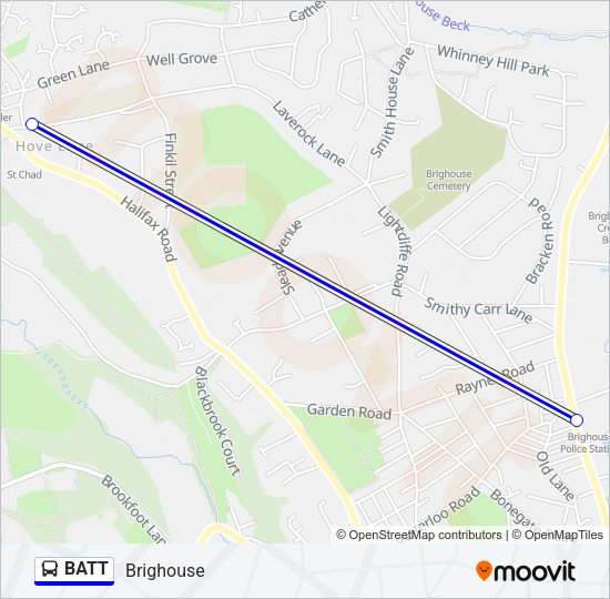 BATT Bus Line Map