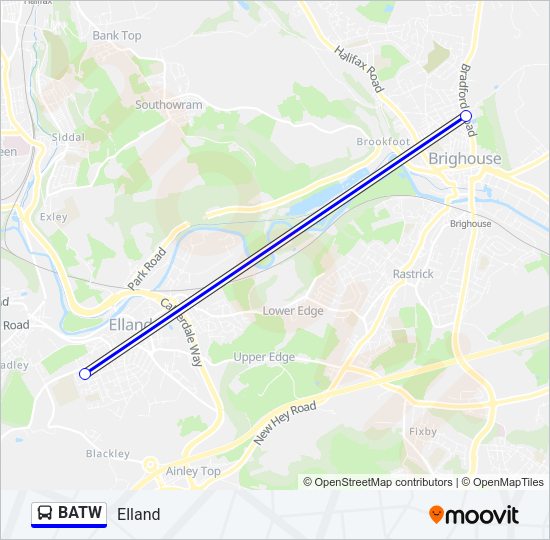 BATW Bus Line Map