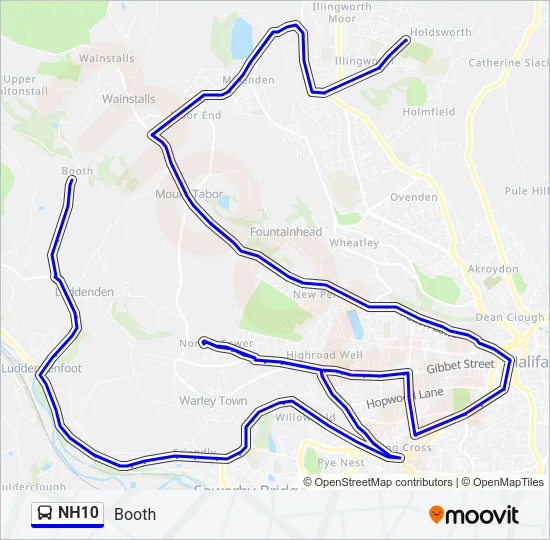 NH10  Line Map