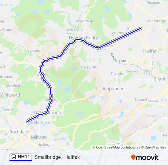 NH11 Bus Line Map