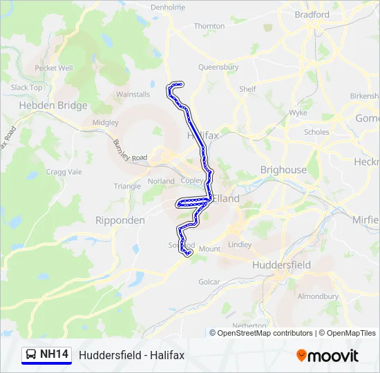NH14  Line Map
